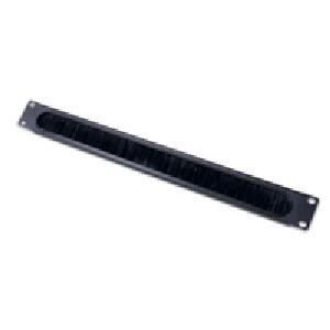 APC Horizontal Cable Organizer 1U w/brush strip - Black - 1U - 483 mm - 15 mm - 44 mm - 230 g